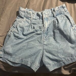 Women's Light Blue Denim Shorts